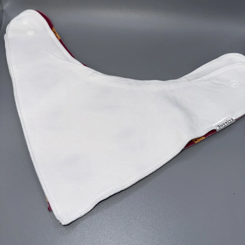 7- Wesote Triangle Cotton Baby Bibs Teething